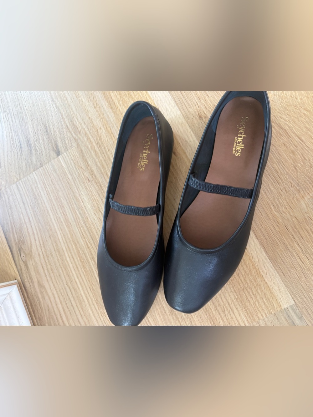 Seychelles Black Mary Jane Flats